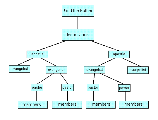 From A Book that includes a section on Church Governance Organizational Chart